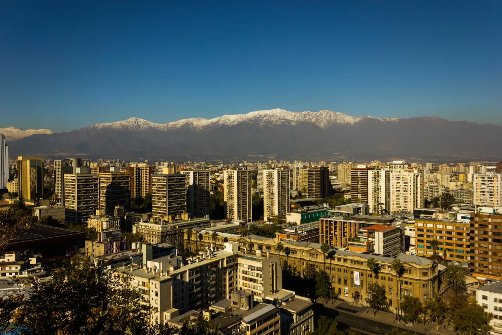 Santiago and the Andes