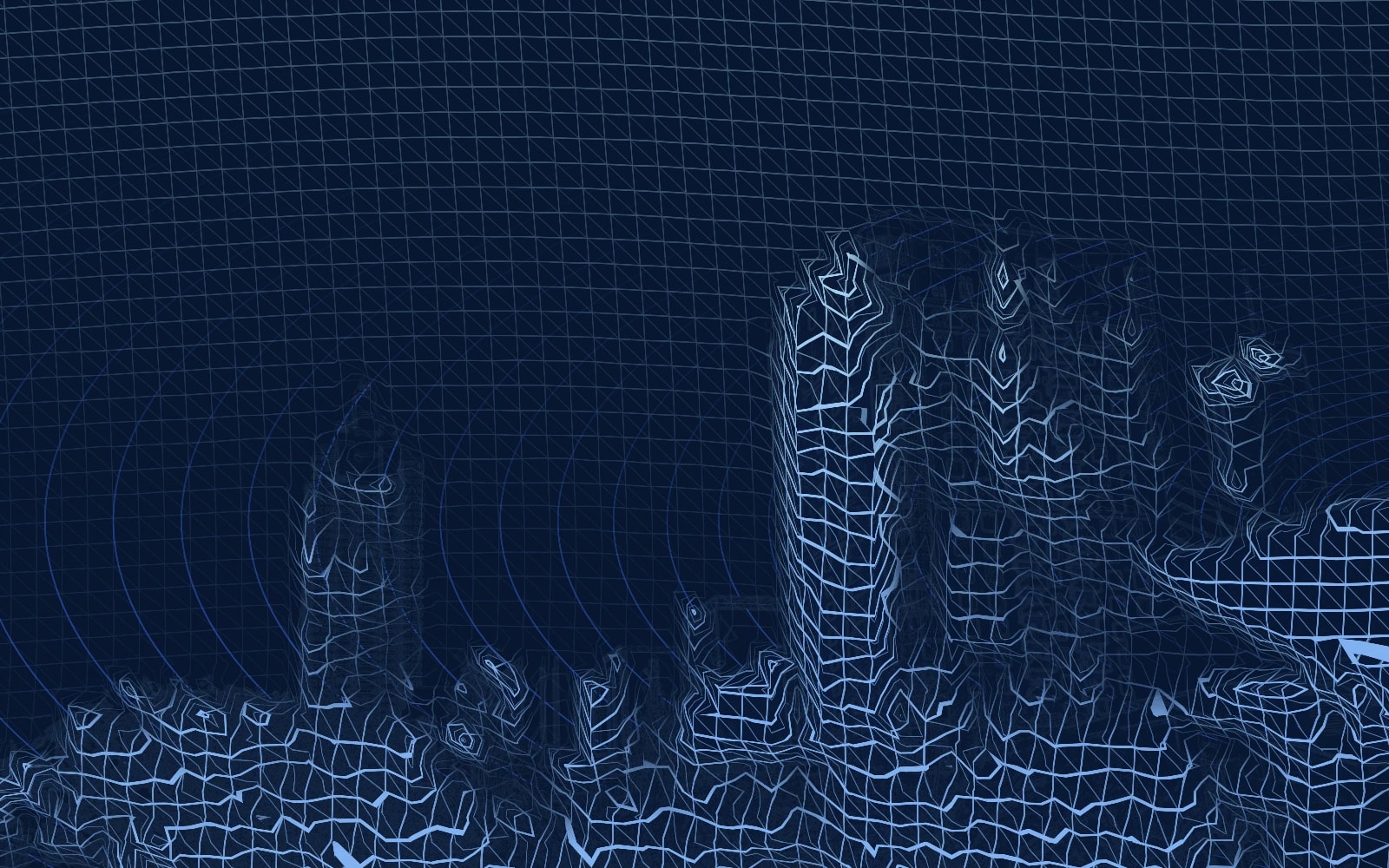 Editorial linework based on a 2019 photograph of the Atlanta skyline.